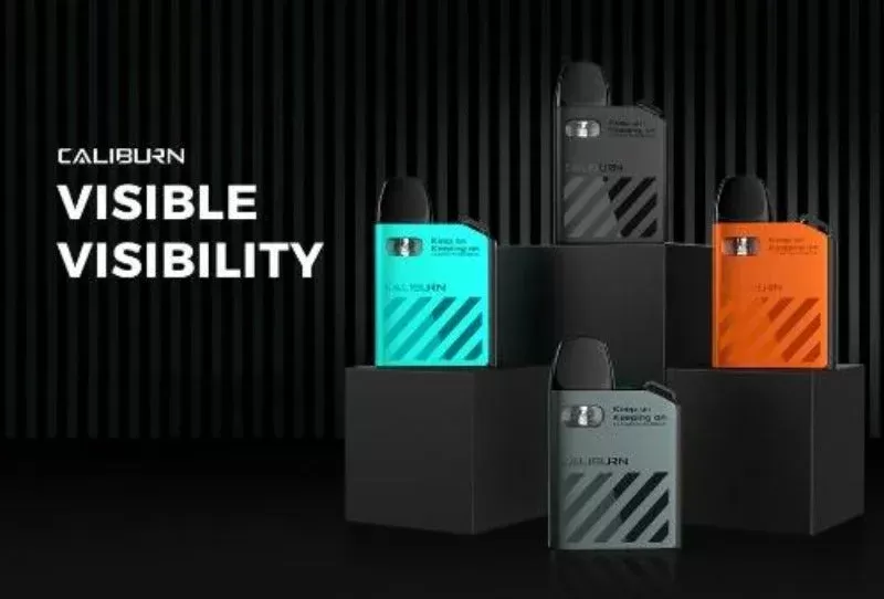 UWELL CALIBURN AK2 - Color#NEON ORANGE>TURQUOISE BLUE>GRAPHITE GRAY>CLASSIC BLACK>SAKURA PINK>GLEAMY GREEN