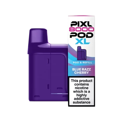 Blue Razz Cherry Pixl 8000 Refill Pack - 20 mg - Vape Product