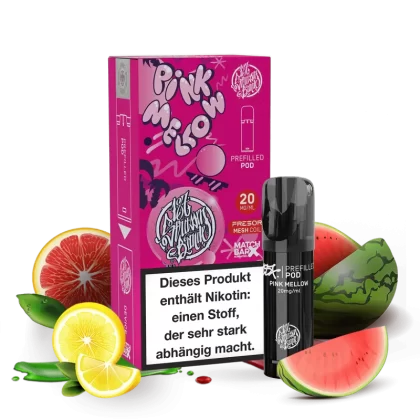 187 Pod – Pink Mellow - 187 Pod - by 187 Strassebande / Nikotinsalz / Cooling Agent / Propylenglykol / Aromastoffe / Glycerin