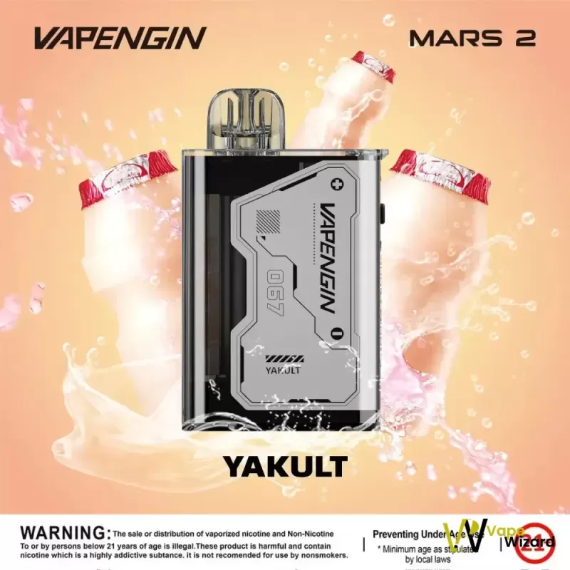 Vapengin Mars 2 20000 Puffs 50mg Disposable Vape - Black Currant Ice, Lemon Sea Salt (2E3C2C) - Image 2