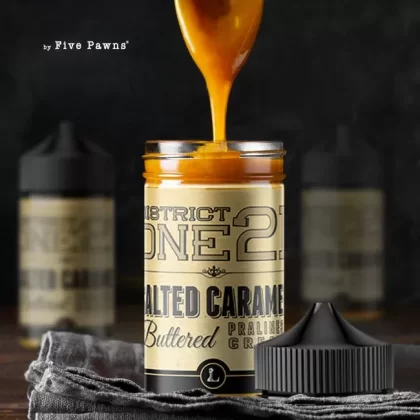 60ML | District One 21 Salted Caramel by Five Pawns Legacy Collection - Size#60ML00MG>03MG>06MG>12MG