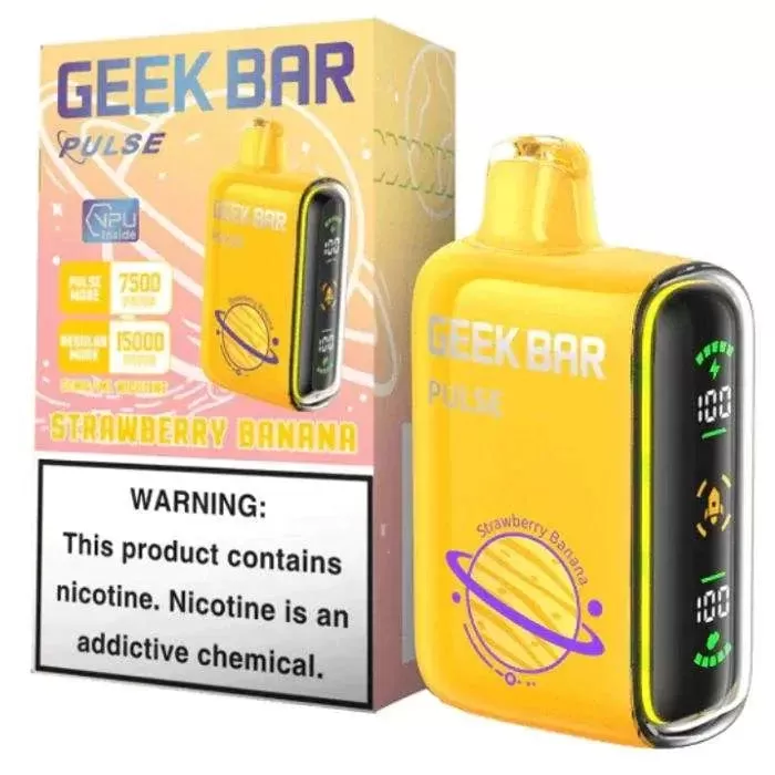 Geek Bar Strawberry Banana - Pack Count#Single Pack~Flavor#Strawberry Banana~Nicotine#50MG