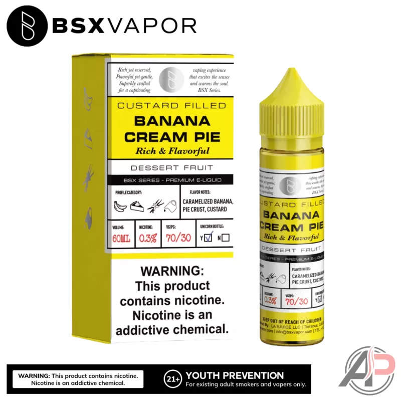 BSX Series Banana Cream Pie E-Liquid 60mL