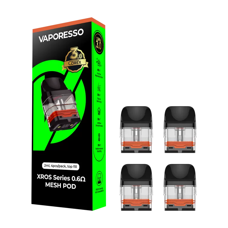 Vaporesso Xros Corex 3.0 Pods - 0.4 Ohms - Ecigwizard - Image 2