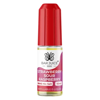 Bar Juice 5000 Strawberry Sour Raspberry Nic Salt Vape Juice 10ml