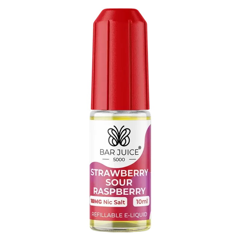 Bar Juice 5000 Strawberry Sour Raspberry Nic Salt Vape Juice 10ml