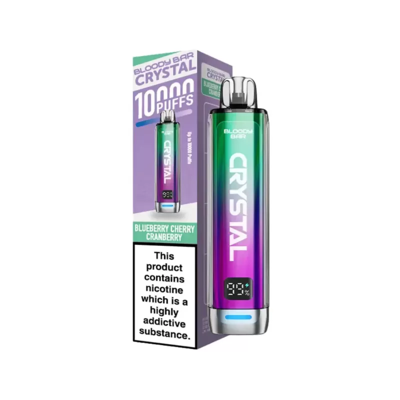 Bloody Bar Crystal 10000 Disposable Vape Kit Pack of 5 - Fizzy Cherry pack of 5 - Image 3