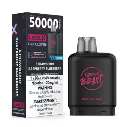 Level X Flavour Beast G2 Ultra – Strawberry Raspberry Blueberry Iced
