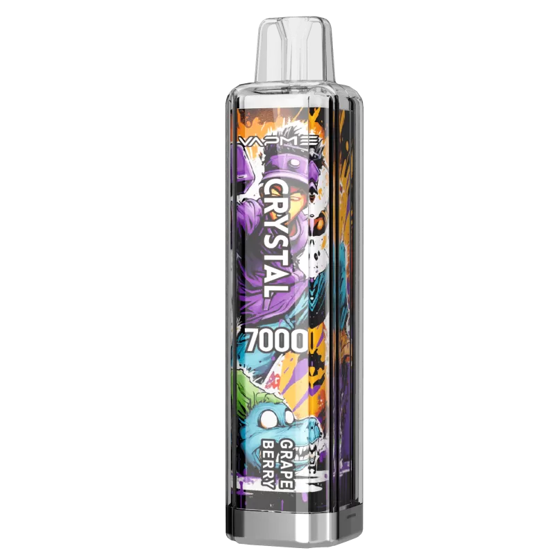 VAPME Crystal 7000 Puffs | 0%-5% strength, 14mL, 650mAh, bulk disposable vape - Aiviouvapes - Image 3