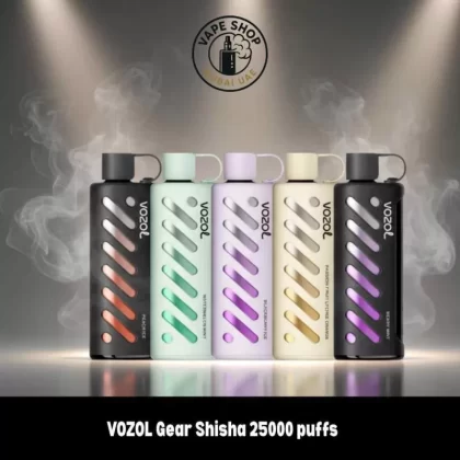 VOZOL Gear Shisha 25000 puffs Dual Mode 5MG Nicotine - Vape Product, FULL BOX 10 DEVICE; Berry Ice, Blackberry Ice (EE3C07)