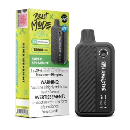 Beast Mode Max 18K Super Spearmint Disposable Vape