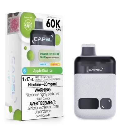CAPSL 60k Apple Kiwi Ice Disposable Vape by Flavour Beast
