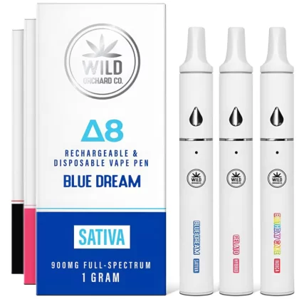 Delta 8 Rechargeable and Disposable Vape Pens 1 Gram or 900mg