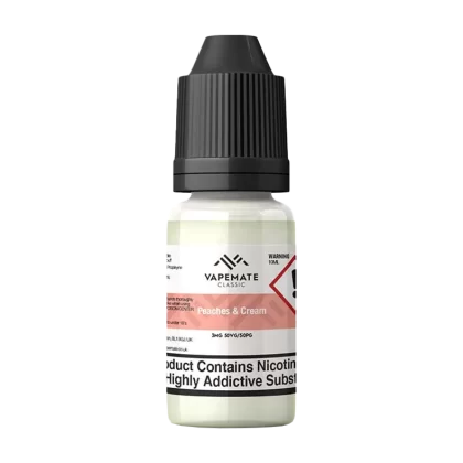 Vapemate Classic Peaches & Cream 10ml - 6mg - Vape Product (E4030D)