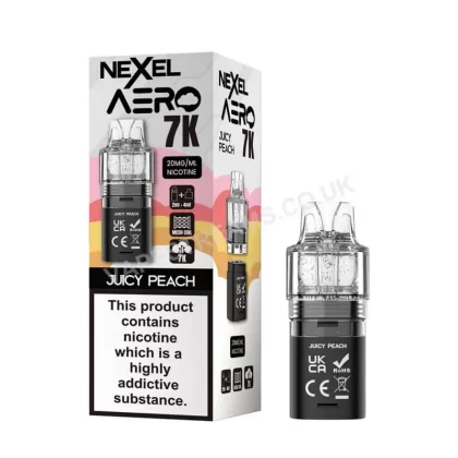 Nexel Aero 7K Juicy Peach Pods - Vapestreams Co