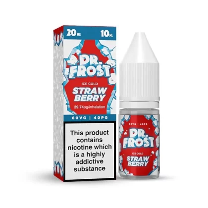 Dr Frost Strawberry Ice Nic Salt E-Liquid - 10 Pack - 20mg