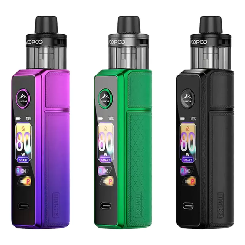Voopoo Drag X3 Pod Vape Kit - Carbon Fiber Black