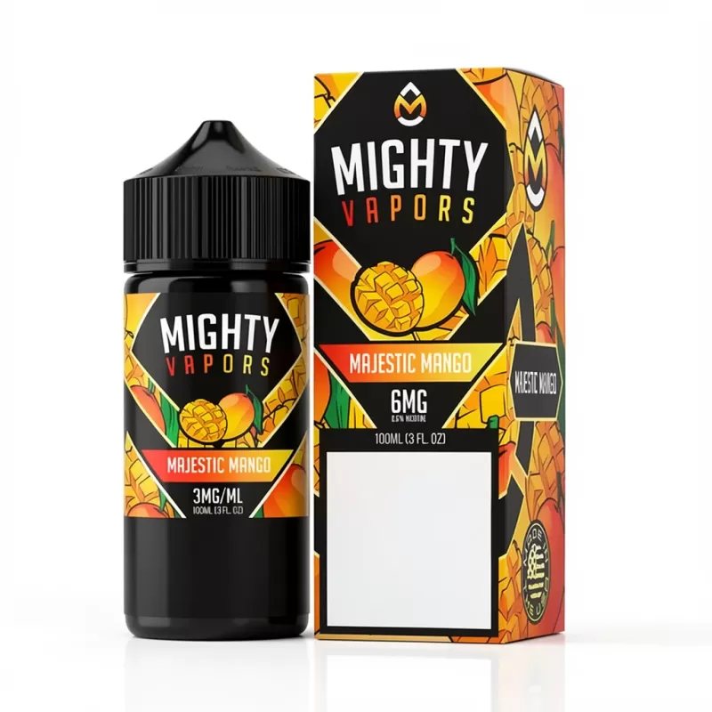 Mighty Vapors Series 100mL Mango Majestuoso 0/3/6mg - Fumotvapemexico
