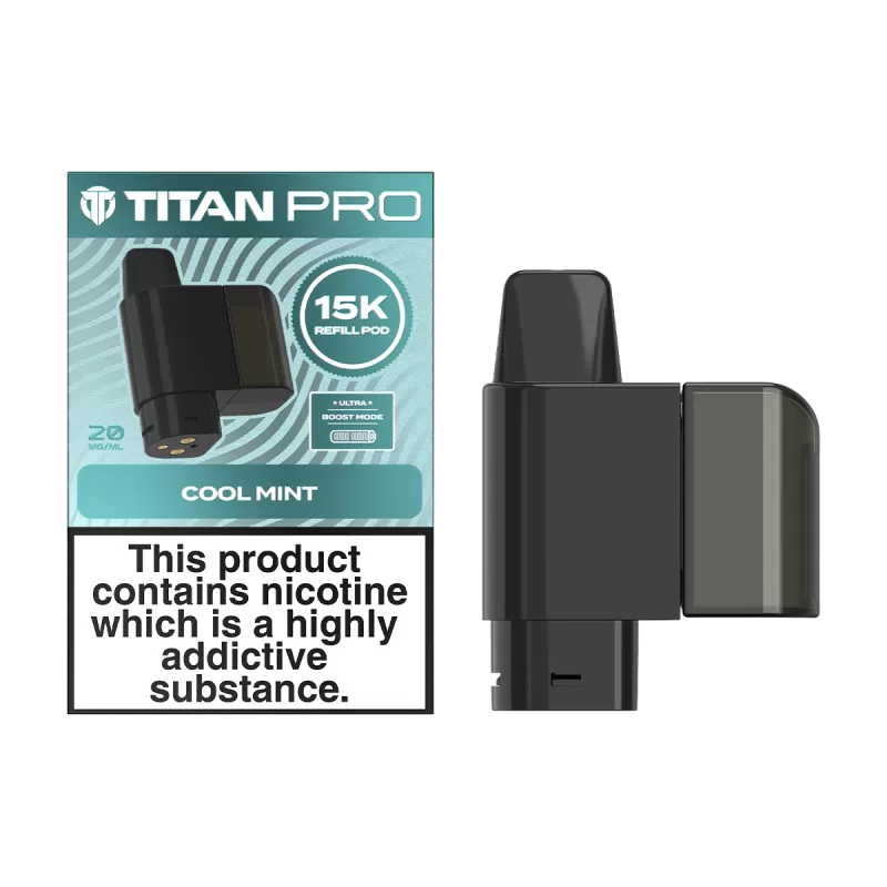 Titan Pro 15K Refill Pack - Cool Mint - Ecigwizard - Image 2