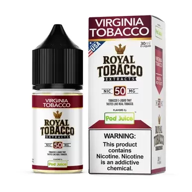 Virginia Tobacco Pod Juice x Royal Tobacco Extracts Salts 30mL
