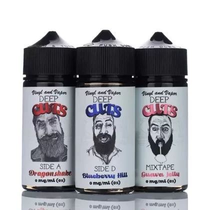 Vinyl and Vapor Deep Cuts - No Nicotine Vape Juice - 100ml (DISCONTINUED) - Strawberry Somthing