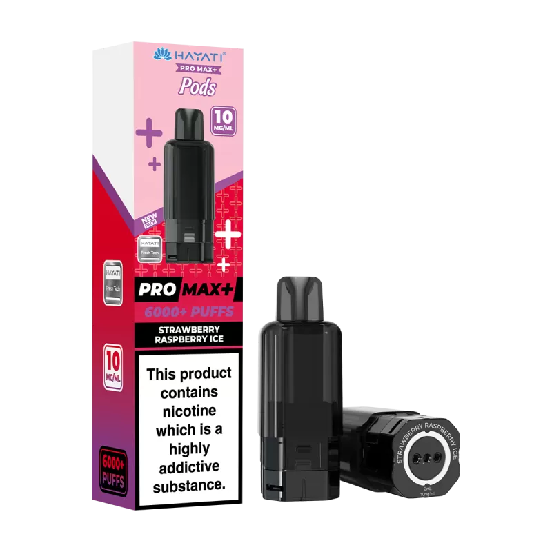 Strawberry Raspberry Ice Hayati Pro Max+ Refill Pack - 20mg - Vape Product - Image 2