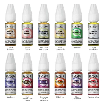 Elfliq Nic Salt E-Liquid - Box of 10 - Apple Blackcurrant / 20mg