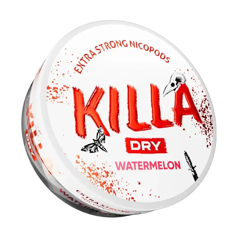Watermelon Killa DRY Nicotine Pouches 16mg – 5 Tubs