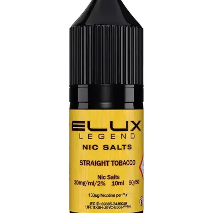 Elux Legend Straight Tobacco Nic Salt Vape Juice - 20mg