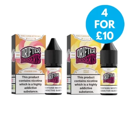 10mg (1%) Drifter Desserts Nic Salts 10ml - Vape Co
