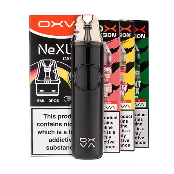 OXVA NeXlim 2 Pod Kit Bundle - Black Leather / 0.8ohm - Image 2