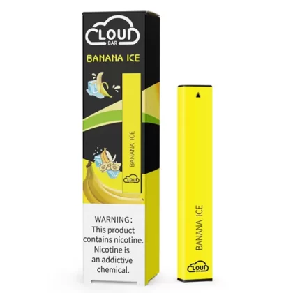 Cloud Bar Disposable Vape Long Lasting & Convenient (Banana Ice)