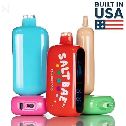 Salt Bae 50 40K 40,000 Puffs Disposable Vape - 17mL - Peach And Chill