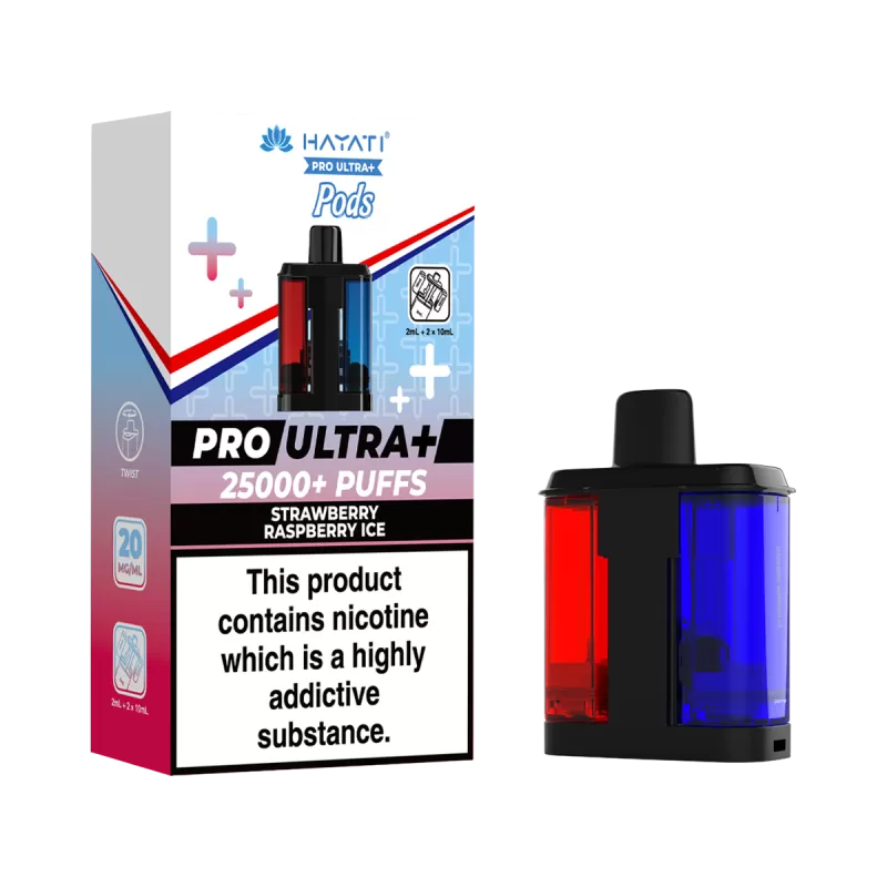 Strawberry Raspberry Ice Hayati Pro Ultra Plus Refill Pack - Ecigwizard