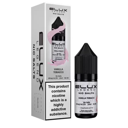 Elux Legend Vanilla Tobacco Nic Salt E-Liquid - Vape Product, Vape Product