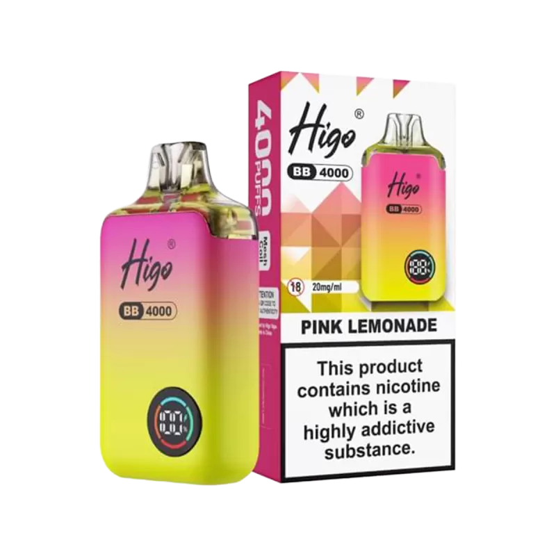 Higo BB 4000 Vape Kit - Strawberry Raspberry Cherry Ice - Vapeshop Co - Image 3