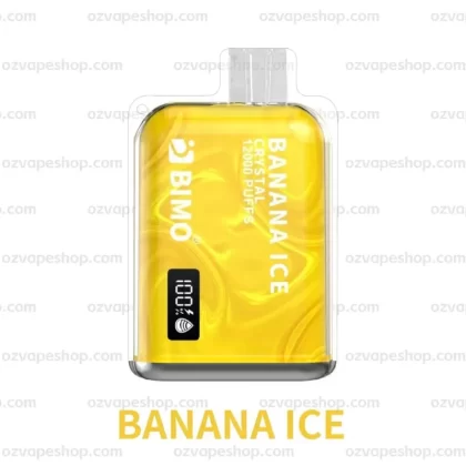 BIMO Crystal 12k Puffs- Banana Ice - Ozvapeone