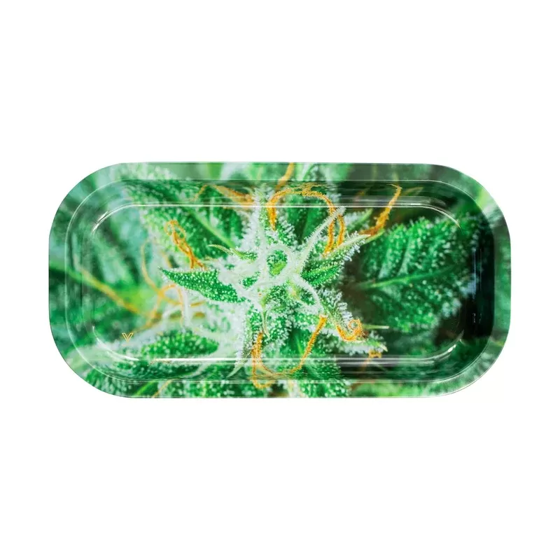 Strains AK-47 Metal Slim Rolling Tray – 8in