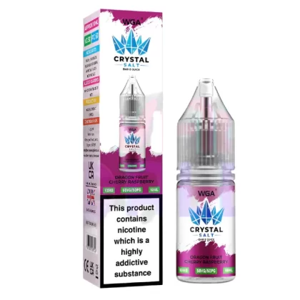 WGA Crystal Dragon Fruit Cherry Raspberry Nic Salt - 10 Pack