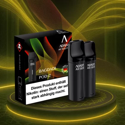 Adalya Alpha Pods – Bagdadi – (2er Pack) - Adalya / Glycerin / Nikotinbenzoat / Propylenglykol / Aromastoffe