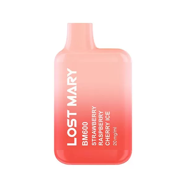 Lost Mary BM600 Strawberry Raspberry Cherry Ice Disposable Vape