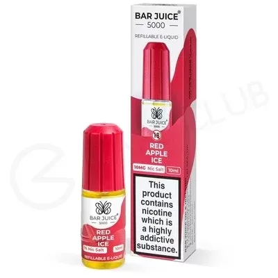 Red Apple Ice Nic Salt E-Liquid by Bar Juice 5000 - Ecigpremium
