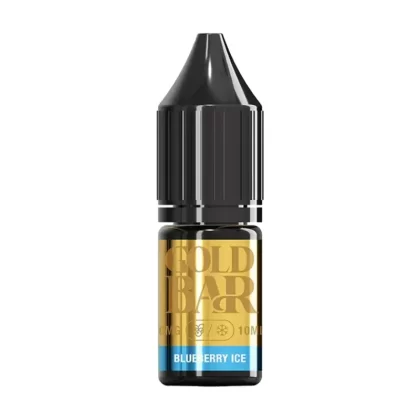 Gold Bar Blueberry Ice Nic Salt vape Juice - 10 Pack