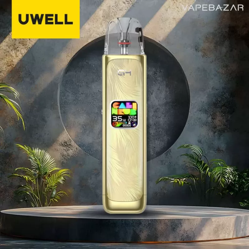Uwell Caliburn G4 E-Zigaretten – Set Sahara Gold - Pod Kit / UWELL / 1300 mAh / 3 ml / max. 35 Watt / USB-C