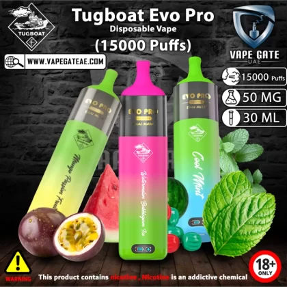 Tugboat Evo Pro Disposable Vape Device (15000 Puffs) - Strawberry Mango / 50 mg