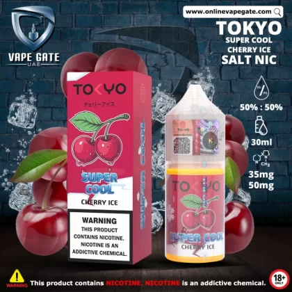 Tokyo Super Cool Cherry Ice Saltnic 30ml - 50 mg / 30 ml