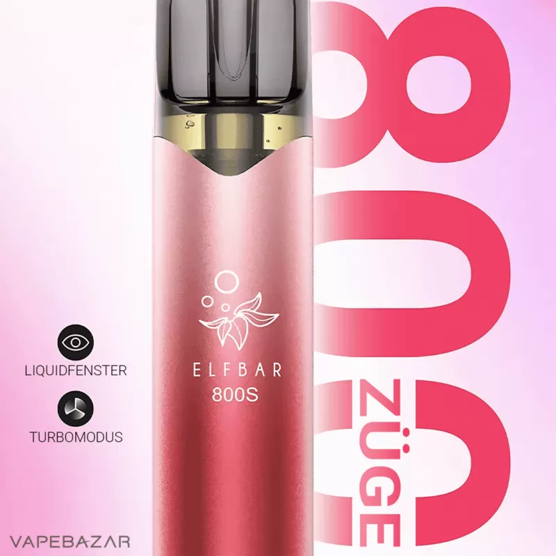 Elf Bar 800 – Cherry – NIKOTINFREI - Elf Bar / ca. 800 / 550 mAh / Nikotinfrei - Image 2