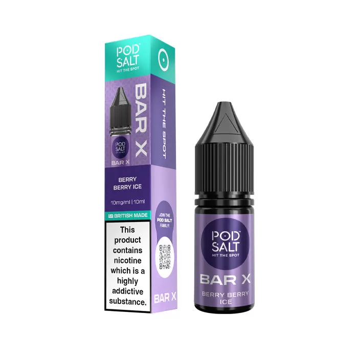 Berry Berry Ice Nic Salt E-Liquid by Pod Salt Bar X - Ukecigstore