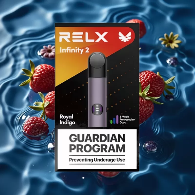 RELX Infinity 2 Vape Device Royalindigo – 1.9ml Pod, 650 Puffs, 440mAh, USB-C, Metallic - Image 2