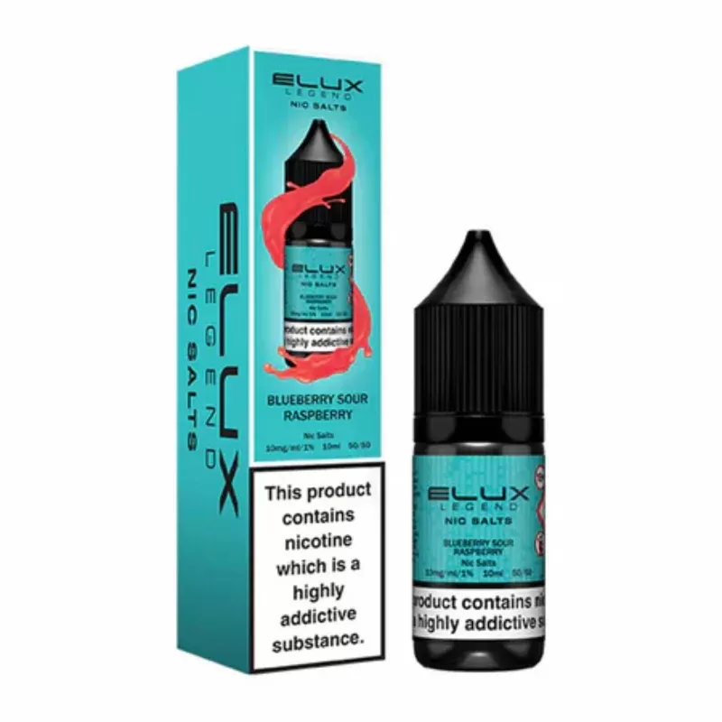 Elux Legend Nic Salts Blueberry Sour Raspberry E Liquid 10ml - Nicotine Strength#20mg>10mg>5mg